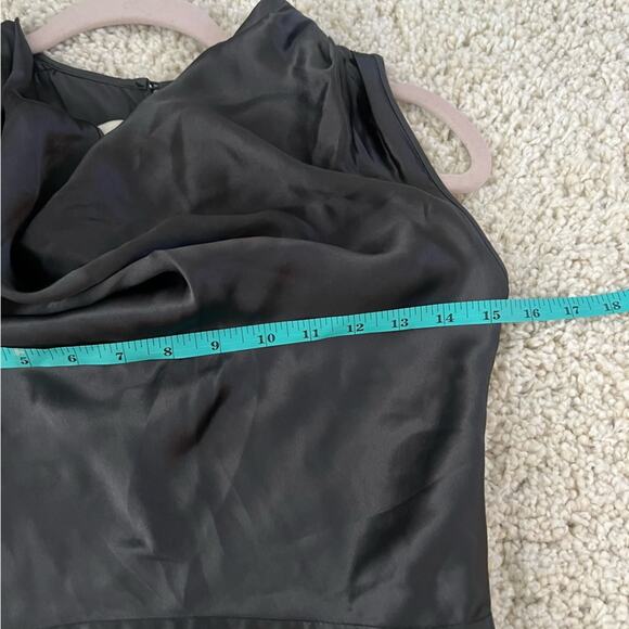 By Malene Birger Black Silk Cowl Neck Dress - Picture 8 of 9